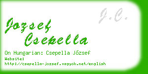 jozsef csepella business card