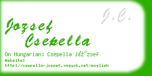 jozsef csepella business card